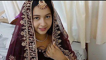 First night sex of a beautiful indian newly married couple